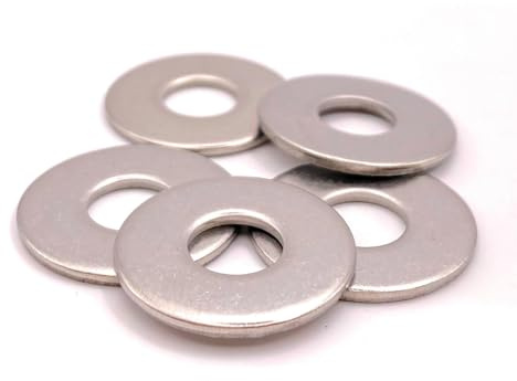 Rondella metallica M16 Inox Ø esterno 40 mm | Rondella piatta larga M16x40mm | Acciaio inossidabile A2 (V2A/304) norma NFE 25514 L | Legno/Metallo/Dadi/Viti/ecc.: LOT DE 5 Pcs - ProRaje