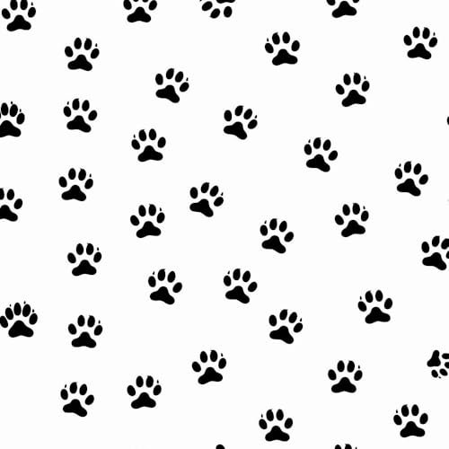 Klebefolie Möbelfolie Tapete Pfotenabdruck Einer Schwarzen Katze Mustertapete Klebefolie Möbel Tapete Kinderzimmer Muster Dekofolie Möbelfolie Selbstklebend Wand Tapeten Wohnzimmer Schrankfolie Klebe
