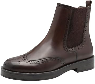 Tamaris dam stövel platt 1–25338-45 stövletter, mahogny, 39 EU, mahogny, 39 EU