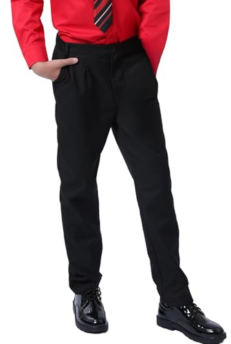 mintgreen - Pantalones de deporte para niños, talla semielástica, para niños, 9-16 años