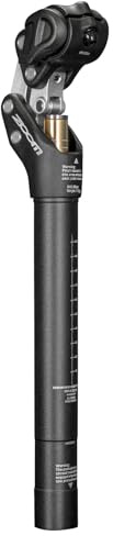 Zoom SP442 Bike Suspension Seatpost, 27.2mm/30.9mm/31.6mm, Adjustable Shock Absorber for Road, Gravel, E-Bikes, Supports up to 242 lbs Heavy Riders-27.2mm