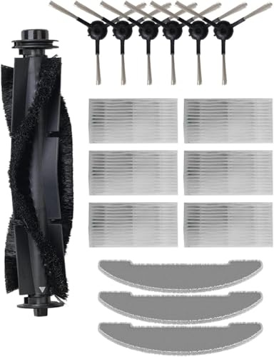 Vexilar Accessories Kit Replacement for W7/W9/W11/W15 Robot Vacuum Cleaner, Side Brush*6, Hepa Filter*6, Mopping Cloth*3, Roller Brush*1