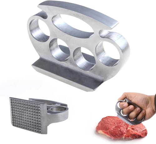 Mazo para carne, ablandador de carne de metal, pequeño martillo de carne de mano, batidor de chuletas portátil, martillo de carne, tenderizador de carne para carne, chuletas de cerdo, pollo