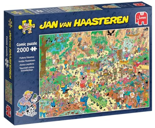 Jan Van Haasteren - Traumhaft schöne Schmetterlinge, 2000 Puzzleteile | Ab 12 Jahren