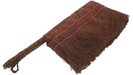 PERSELOSO Garden Brush Outdoor Stiff Bristle Cleaning Tool Natural Palm Fiber Bonsai Soap Dispensing Brush for Men Women