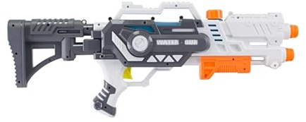 BEPER Fucile ad Acqua a Pompa 60,5 cm, 2 Potenti Spruzzi fino a 10 Metri, Pistola ad Acqua per Bambini 36M+, Gioco Estivo da Esterno, Per Mare, Piscina e Giardino