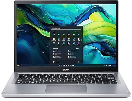 Acer Aspire Go 14 I PC Portable 14 WUXGA LCD 60 Hz I Intel Core 3-N355 I 8Go RAM I 512Go SSD I Intel Graphics I Windows 11 Home I Argent I Clavier FR AZERTY I AG14-32P-35XP