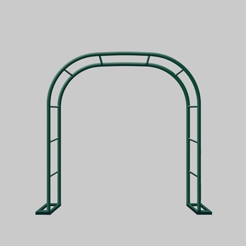 Arche de jardin en métal de 80 à 350 cm de large, solide pour extérieur, pergola de mariage, treillage rond pour plantes grimpantes et vignes, tonnelle verte (L 120 x l 40 x H 220 cm)