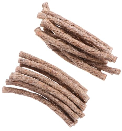 Cabilock Cuerda de Yesca de Cáñamo Cera para Camping y Senderismo, Encendedor de Fuego Fácil de Usar, Ligera y Práctica, Paquete de 20 Piezas