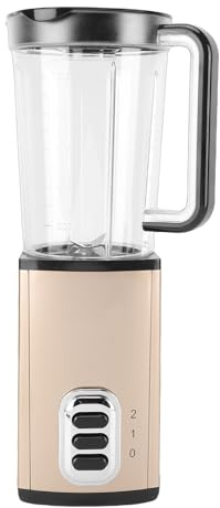 Smandy Licuadora Personal, Exprimidor Multifuncional de Frutas y Verduras de 300 W con Capacidad de 1 Litro, 2 Configuraciones de Velocidad para Batidos, Trituración de Hielo, (Enchufe de la UE)