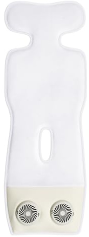 Almohadilla de enfriamiento para cochecito de bebé, inserto infantil de hielo transpirable de verano para asiento de coche, seguro, recargable con dispositivo de refrigeración de 3 velocidades