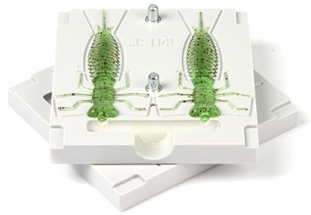 FatFish Bait Mold Modell B41 Weicher Kunststoff für Köderherstellung von Do-It Angelködern, 7,6 cm