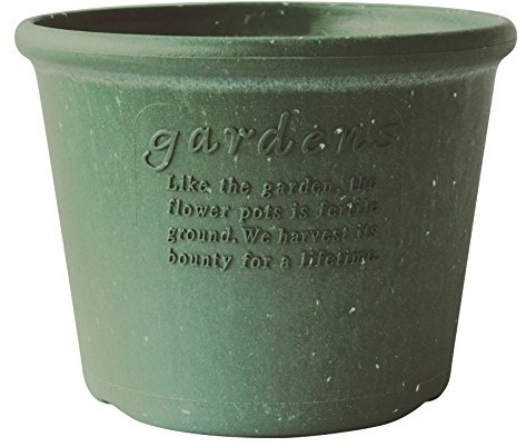 八幡化成(Hachimankasei) Eco Pot/Flower Pot, Shallow Type, No. 8, Green Papier