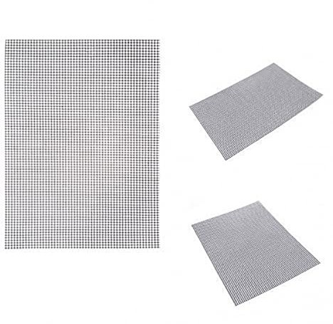 Alfombrilla reutilizable para barbacoa antiadherente de alta temperatura, alfombrillas de malla para hornear para parrilla de verduras, peces, fajitas, camarones, uso en gas, carbón, barbacoa