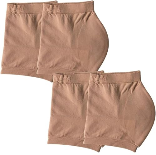 Mirrwin Gel Fersen Socken Atmungsaktive Gel Fersensocken Silikon Feuchtigkeitsspendende Gel fersensocken Befeuchtet trockene Haut schützt Fersenschmerzen und Pflege 2 Paare Teint