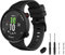 TopPerfekt GVFM Armband kompatibel mit Garmin Forerunner 45s, Sport-Silikon-Armband, Ersatzarmband für Forerunner 45s (Schwarz)