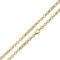 MATERIA Halskette Herren Gold 60cm - Erbskette Silber 925 vergoldet 4mm massiv oval K115-60 cm