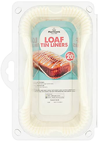 Morrisons Loaf Cake Tin Liners 20 Pack x 6