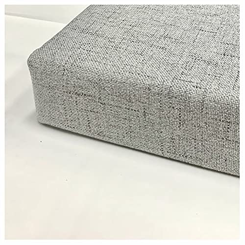 bandezid 2er Sitzkissen Bank Bankauflage Polsterauflage,8cm Verdicken Schwamm Gepolstert Bankkissen,Innenräume/Außenraum Lange Sitzkissen Pads -Grau 200x40x8cm(79x12x3.2in)