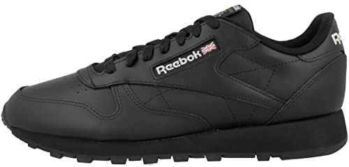 Reebok Men Classic Leather Sneaker, Core Black/Core Black/Pure Grey 5, 7