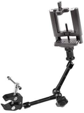 Pixapro Adjustable 11 Magic Arm Kit with 5-10cm Phone Holder Photography Lighting Video Studio Camera Light Photoshoot Lighting Portable Filming Lights Professional (Magic Arm Smartphone Kit)