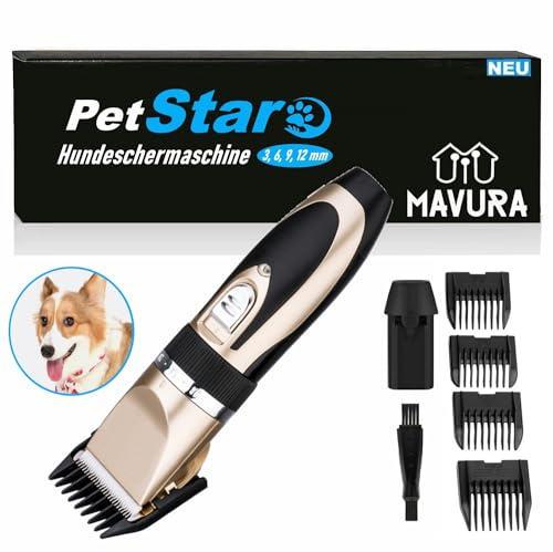 PETSTAR™ Premium professionell djurhårsklippare batteri hund katt djurhår klippmaskin rakapparat klippmaskin hundar tassar