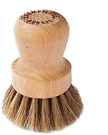 Chinchilla® Cepillo de champiñones de Madera, para Limpiar Hongos o Verduras, Adecuado para Todos los Hongos, Cepillo de Cocina, Cepillo Natural, Cepillo de Limpieza sostenible