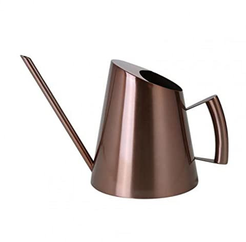 KAYLRE Watering Can Stainless Steel Watering Pot Gardening Potted Small Watering Can Use Handle Perfect For Watering Plants Flower Garden Tool Plant Watering Can (Size : Antique Brass 1500ml)