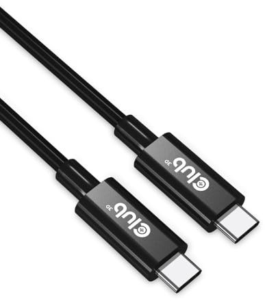 CLUB3D USB4 Gen3x2 Type-C Bi-Directional Cable 8K60Hz or 4K120Hz, Data 40Gbps, PD 240W(48V/5A) EPR M/M 3m / 9.84ft