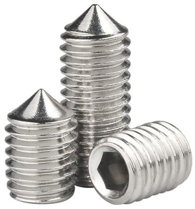 Innensechskant-Spitzschraube Kegelspitze Madenschraube Edelstahl 304 M2 M2,5 M3 M4 M5 M6 M8 M10 M12, M5 (10pcs)