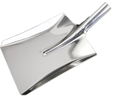 Edelstahl-Schneeschaufel, Gartenschaufel, Metallschaufel, Kamin-Reinigungsspatenzubehör, Gartenspaten, Metallschaufel, quadratische Spitze (Size : 1pcs)