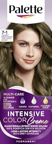 Palette Tintura per capelli 7-1, biondo chiaro freddo