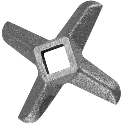 Fabater Lame de Hachoir, Pièce de Rechange en Forme de Croix, Hachoir à Viande en Acier Professionnel, Hachoir à Lame pour la Cuisine (Taille 22, 75 mm / 3,0 Pouces de diamètre)