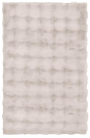 Kleine Wolke Badteppich Cloud Seidenfarben 60 x 90 cm | OEKO-TEX zertifiziert, rutschhemmende Unterseite, für Fußbodenheizung, maschinenwaschbar, 100% Polyester