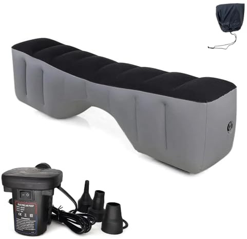 xixikiss Matelas Voiture, Matelas Gonflable, Matelas Gonflable Voiture, lit de Voiture Pur Chien, Adultes, Enfants, Pliable, SUV, MPV, RV, Repos, Sommeil, Camping, Voyages, avec Pompe à air