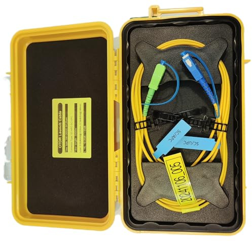 FIBAsource OTDR Launch Cable 2KM SC/APC Single Mode Fiber Optic Extension Cord for Precise Network Testing (SC/UPC, 2km)