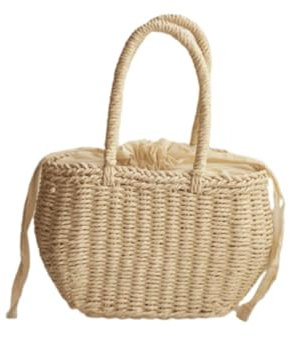 VALICLUD Strohtasche Für Damen Strandtasche Aus Stroh Handtasche Große Kapazität Tragetasche Für Alltag Und Reisen Handgefertigt