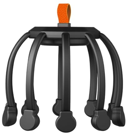 Masseur de cuir chevelu poulpe, Masseur de tête Cuir chevelu, Masseur de cuir chevelu électrique, 3 modes, Masseur de cuir chevelu à 10 griffes, Outil de massage du cuir chevelu pour soulager le stres