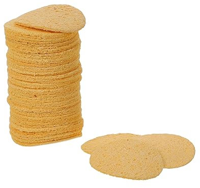 Veemoon 50pcs Soldering Tip Cleaning Sponges for Iron Welding Clean Pads Solder Tip Cleaner Soldering Iron Cleaning Sponge Welding Clean Tool for Electronics Repair