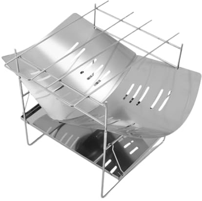 Poêle À Bois - Poêle À Bois Portable Léger,Grill Pliant Léger pour Randonnée Pêche Pique-Nique en et Cuisine en Extérieur