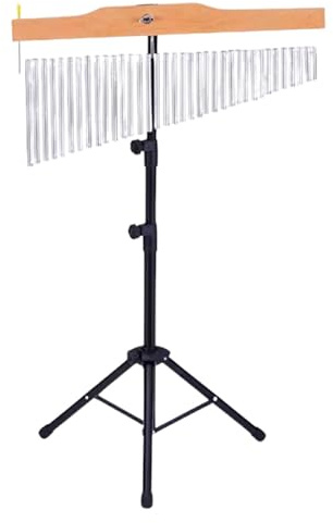 Harilla Bar Chime Wind Chime Percussion Performance Sturdy Adjustable Tripod Stand Premium Musical Percussion Instrument Single Row, 36 Note