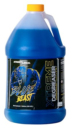Blue Beast Xtreme Degreaser – Industrial Strength Cleaner for Engines, Machinery, Tools & More – 1 Gallon Premium Concentrate