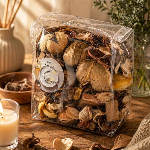 Fakhri Vanilla Potpourri in Bags 90g Fragrant Sachets Ideal for Home Décor Freshening