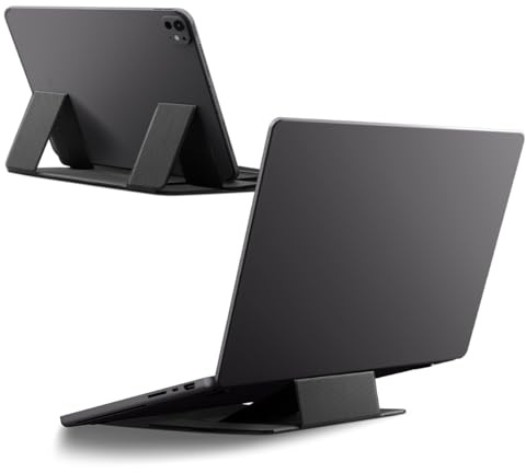 Spigen Slim Fold Supporto PC Portatile per Notebook & Tablet | [Design Origami Pieghevole] 2 Angolazioni, Laptop Stand per MacBook Pro Air Neo 13 M3 M4 M5, iPad A16 10 11 Generazione