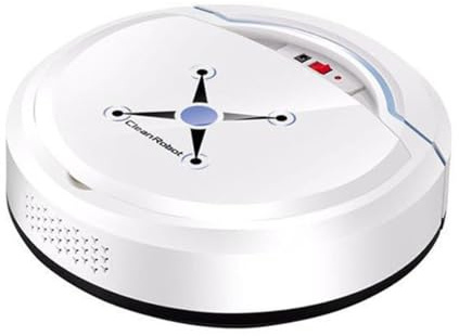 Homeponnew Robot Aspirapolvere Intelligente, Spazzatrice Automatica per Pavimenti in Legno e Tappeti, Ricaricabile con USB, Basso Rumore, per Uso Domestico Bianco