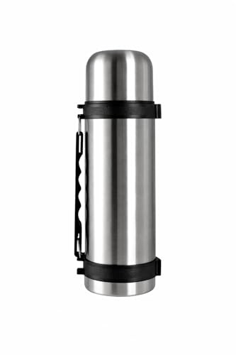 Stainless Steel Vacuum Flask – Double Walled Insulated Bottle for 24-Hour Hot & Cold Drinks, Leak-Proof with Cup Lid (1.5 Liter)