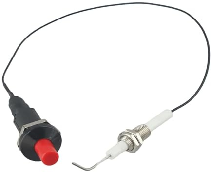 Accenditore piezoelettrico con cavo for grill a gas, stufa, camino, barbecue, accensione a pulsante da 30 cm