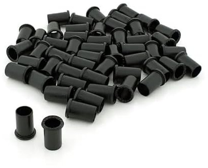 TC 15mm Push Fit Fittings Pipe Inserts -15mm Push Fit Plumbing Fittings for PB & Copper Pipe Radiators Plastic Insert Black-Pack of 50