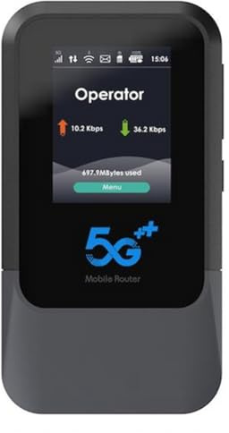 Tacdas Módem WiFi de Bolsillo 5G V510, SIM y ESIM de Bolsillo UNISOC V510, Punto de Acceso Wi-Fi Portátil de Bolsillo, Router WiFi 6 para Interiores