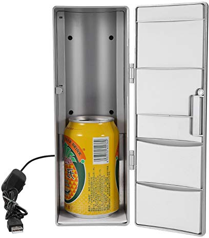 Lyrlody Mini Portable Refrigerator, 0.475L, USB Powered, Compact & Stylish, Keeps Drinks Cold & Hot, Ideal for Office & Car